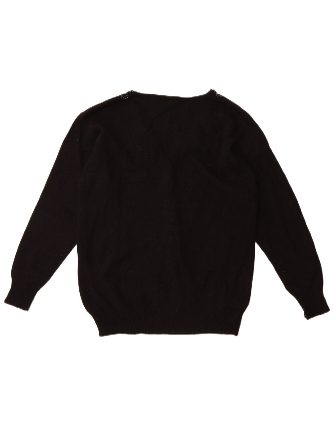 Vintage ženski kardigan džemper UK 16 Veliki crni