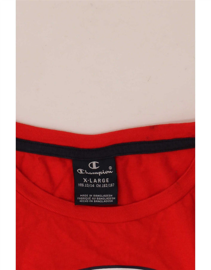 Champion Boys Graphic Vest Top 13-14 Years XL Red