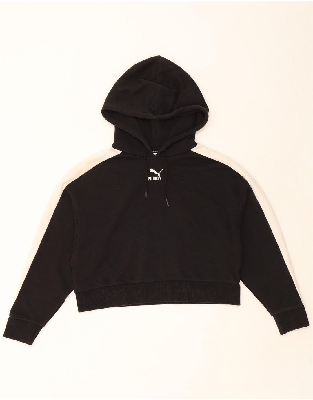 PUMA Ženska kratko majica s kapuljačom UK 14 srednje crne boje