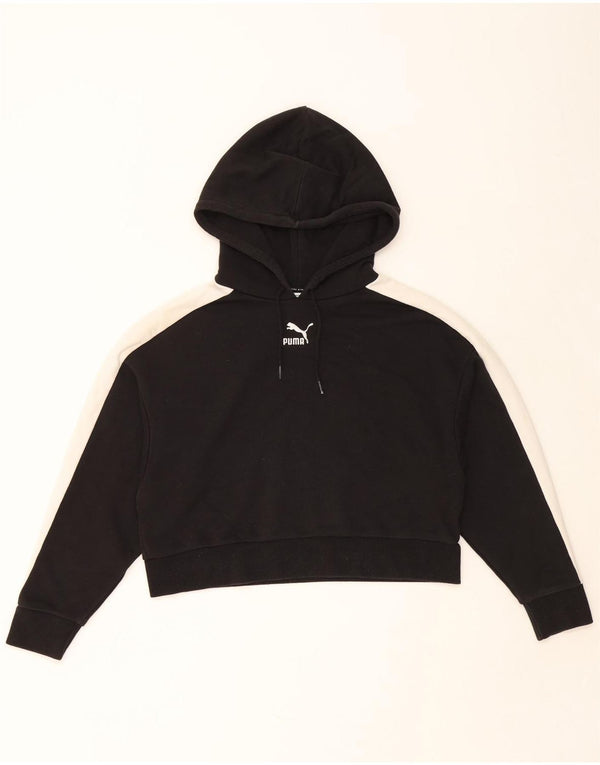 PUMA Ženska kratko majica s kapuljačom UK 14 srednje crne boje