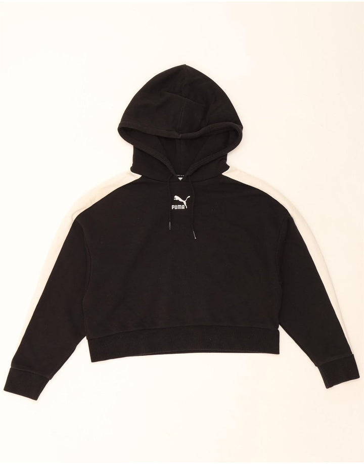 PUMA Ženska kratko majica s kapuljačom UK 14 srednje crne boje