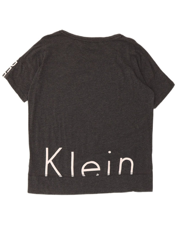 Calvin Klein Ženska majica kratkih rukava Performance Graphic Top UK 14 srednje siva