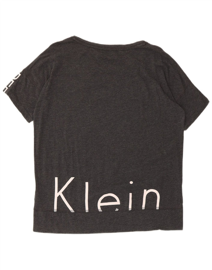 Calvin Klein Ženska majica kratkih rukava Performance Graphic Top UK 14 srednje siva