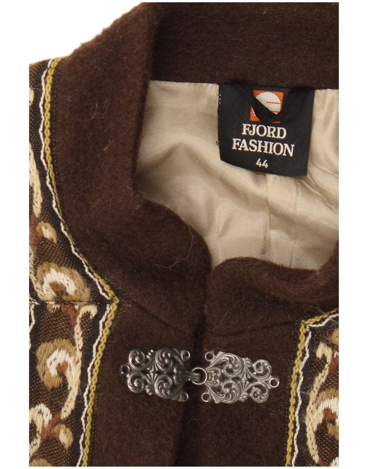 Fjord ženski sako jakna EU 44 XL bež Fair Isle vunena retro boja