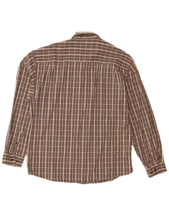 Wrangler muška flanelska košulja XL, smeđi karirani pamuk