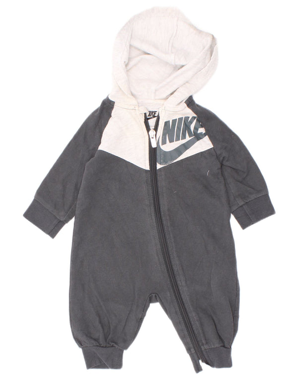 Kombinezon s kapuljačom Nike Baby Boys Graphic 0-3 Months Grey Colourblock Pamuk