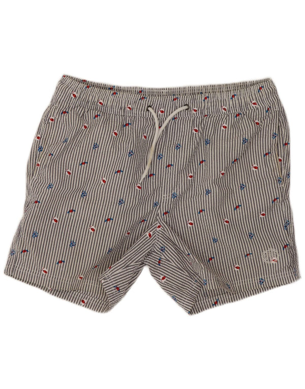 Jack & Jones muške kratke hlače za plivanje srednje plave pruge, pamuk