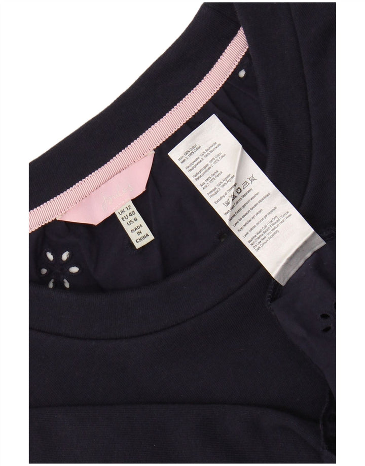 JOULES Top ženske bluze UK 12 srednje tamnoplavi pamuk