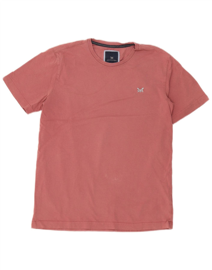 Crew Clothing Muška majica kratkih rukava Srednje ružičasti pamuk