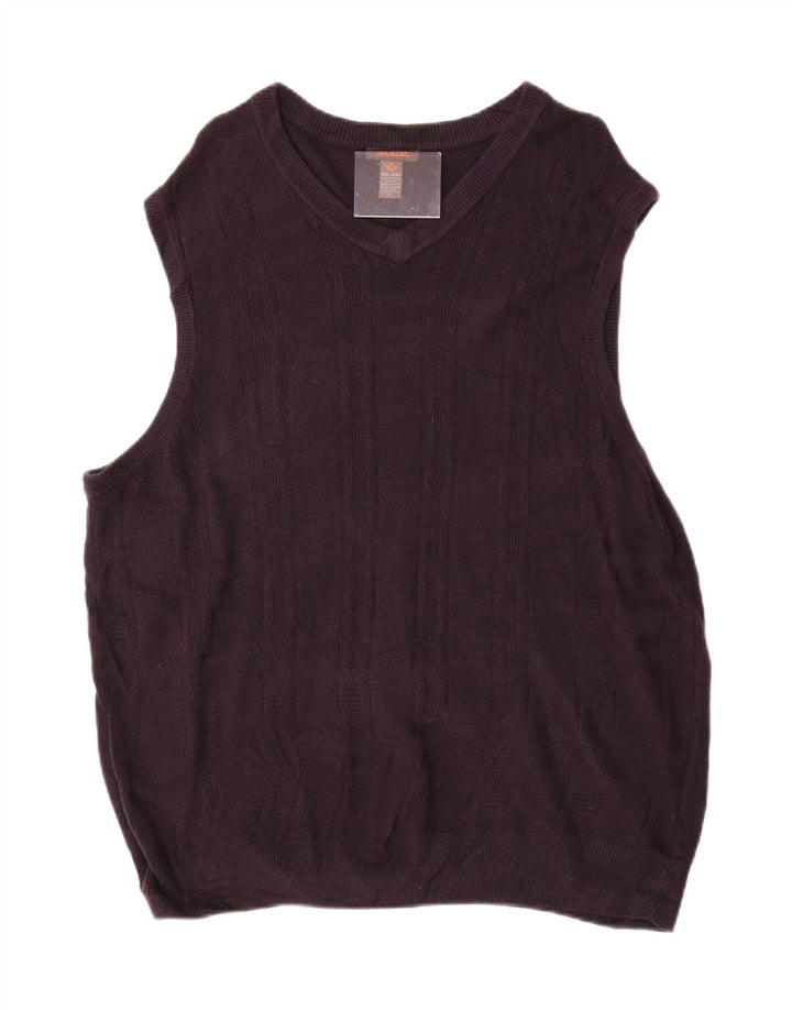 DOCKERS Mens Vest Tank Top 2XL Grey Acrylic