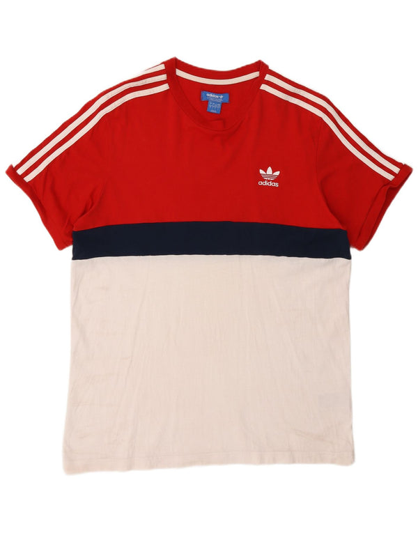 Adidas muška majica kratkih rukava Veliki crveni pamuk u boji