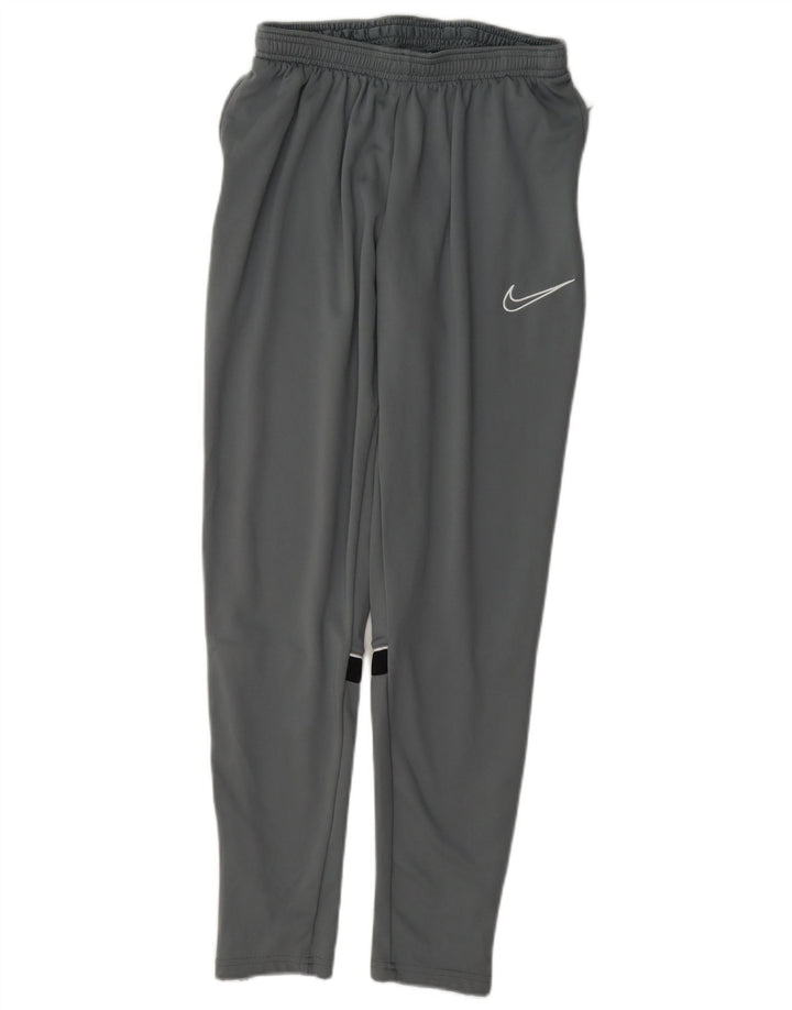 Nike muške Dri Fit hlače za trenirku srednje sive boje od poliestera