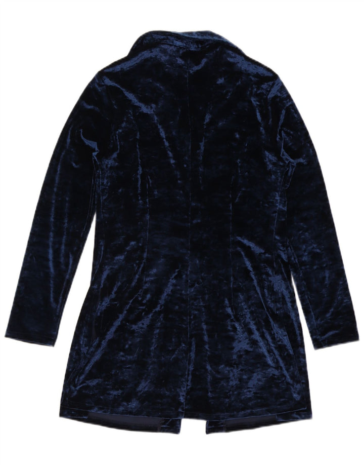 Vintage ženska dugačka košulja bluza IT 44 Srednji tamnoplavi poliester