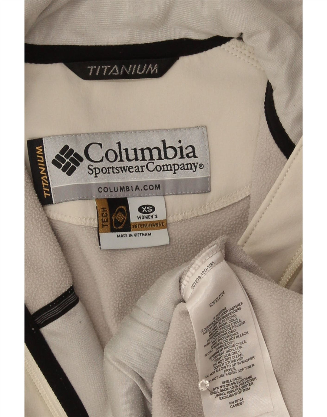 Columbia ženska titanium vjetrovka jakna UK 6 XS sivi najlon