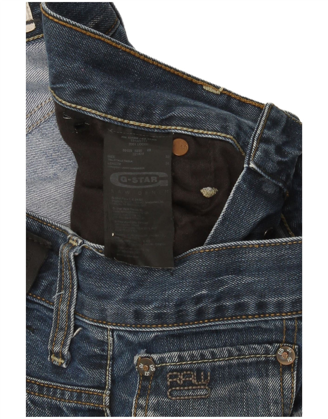 G-Star muške ravne traperice W32 L34 plavi pamuk