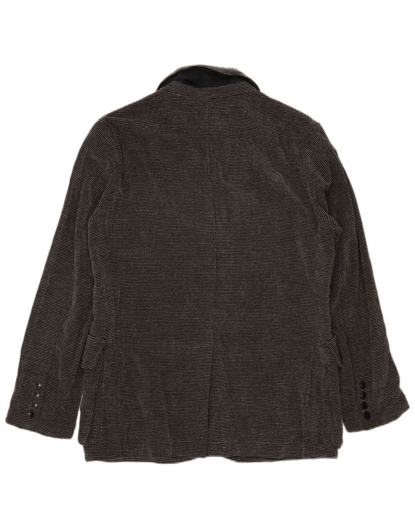 Kandis & Kandis Mann Mens Blazer Jacket UK 38 Medium Black Pinstripe