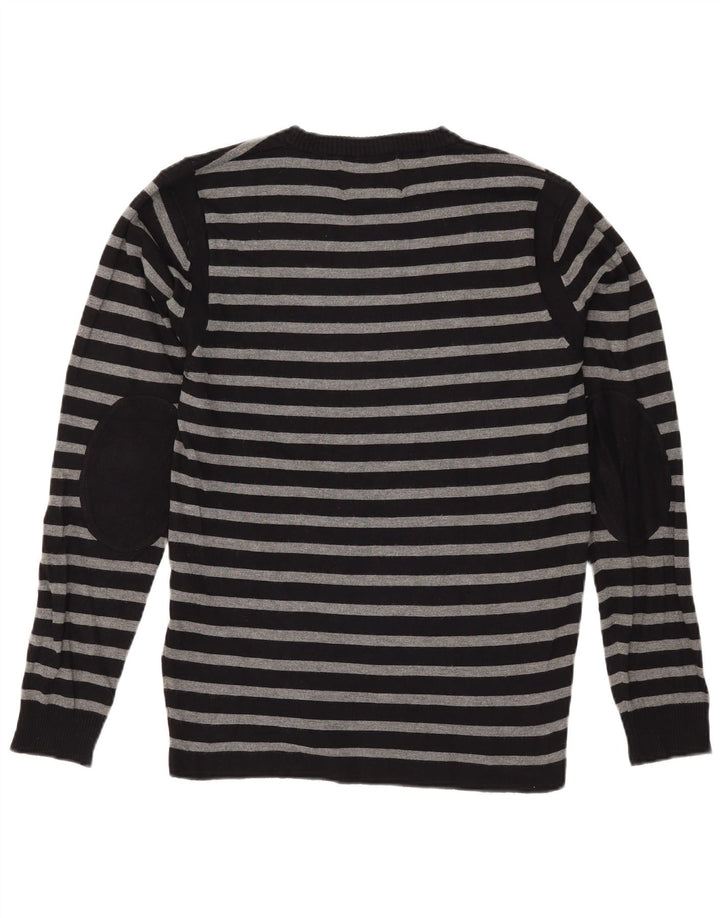 JACK & JONES Muški pulover s okruglim izrezom, velike crne pruge