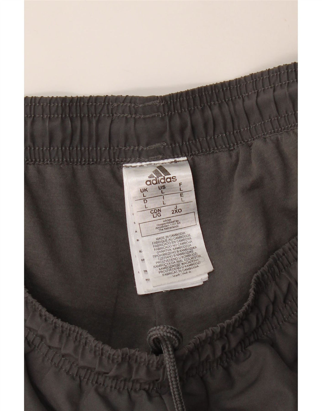 ADIDAS Muške trenirke Hlače Joggers Veliki sivi poliester