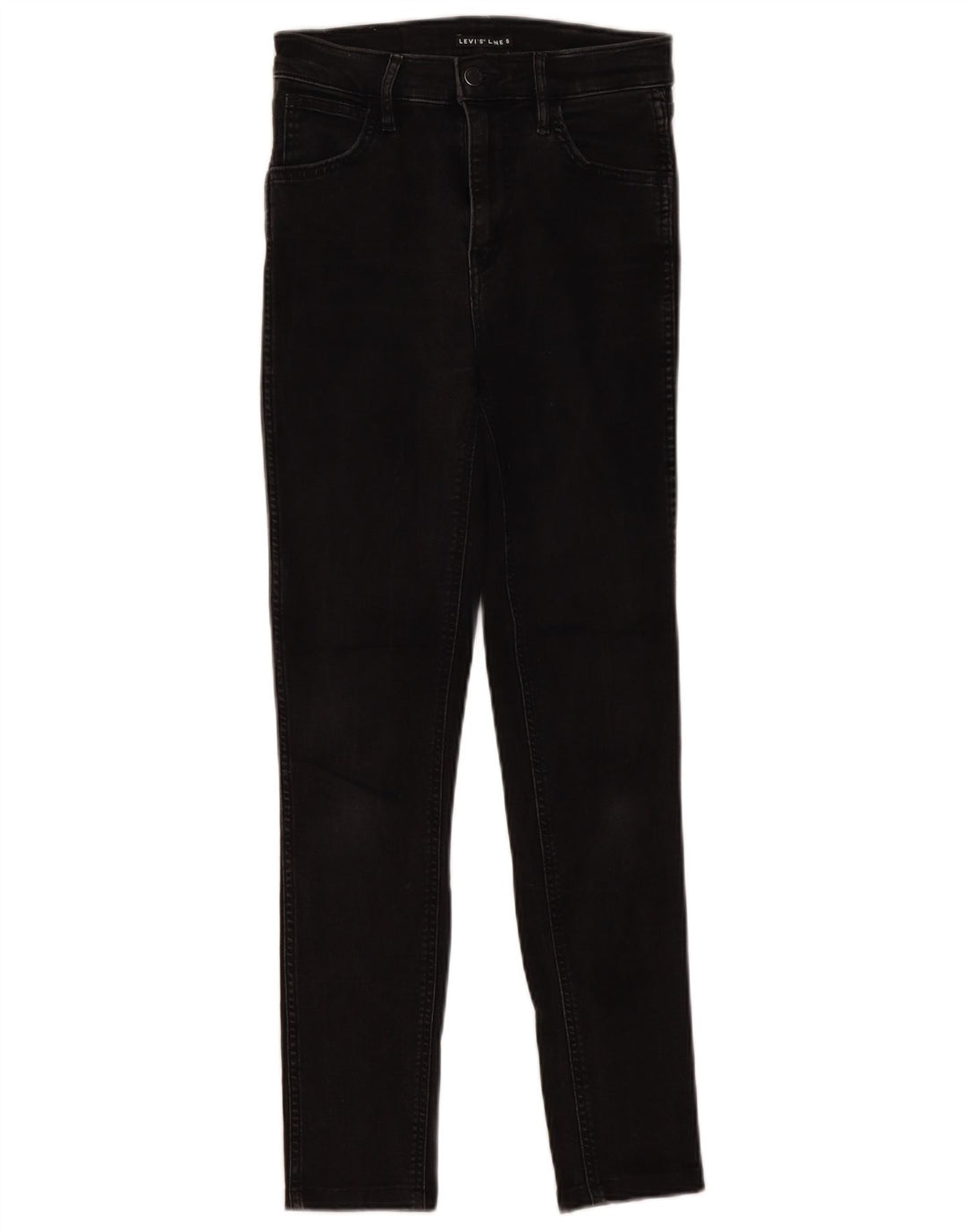 LEVI'S ženske uske traperice W26 L28 crni pamuk