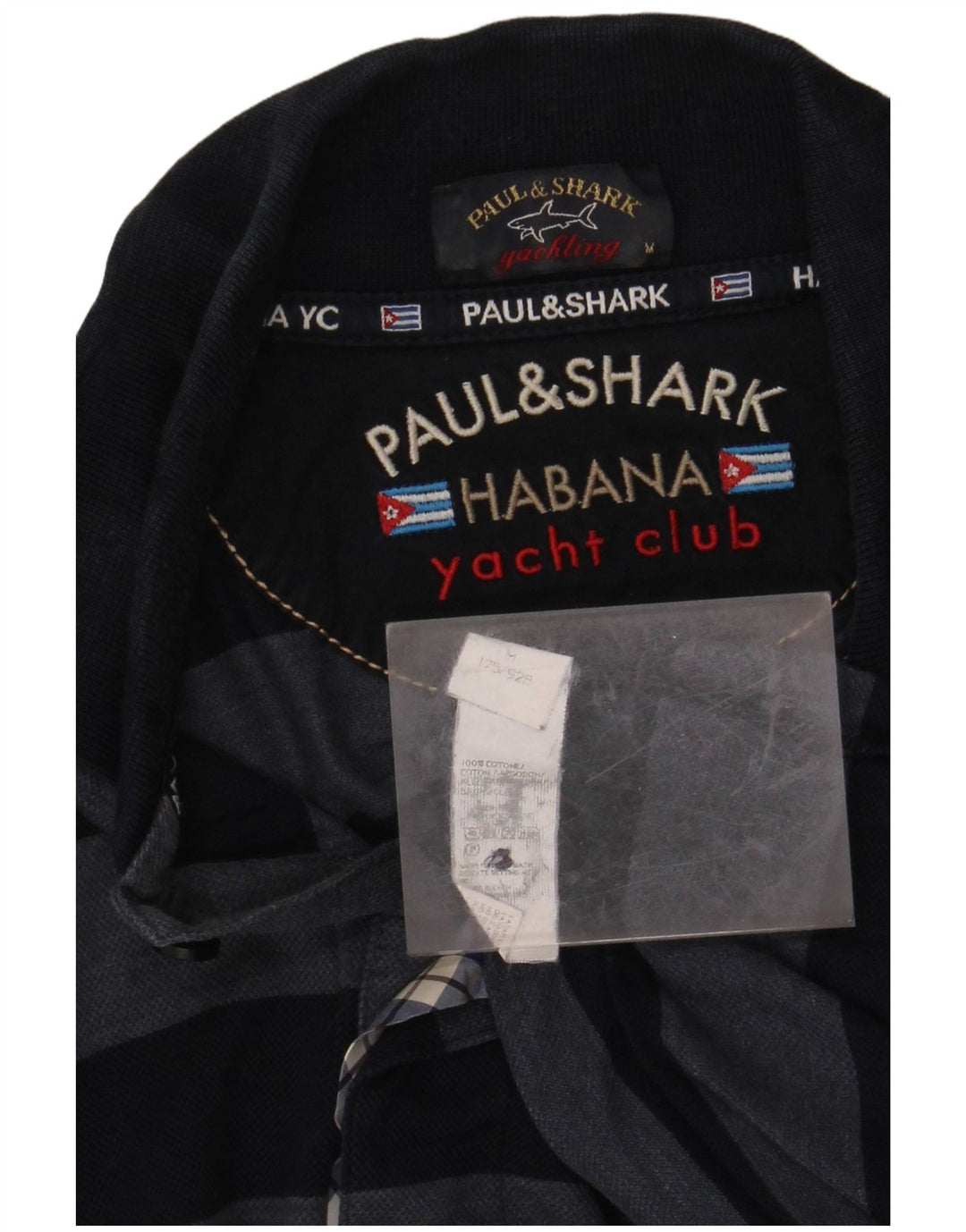 PAUL & SHARK Muška polo majica za jahte Srednji tamnoplavi pamuk na pruge