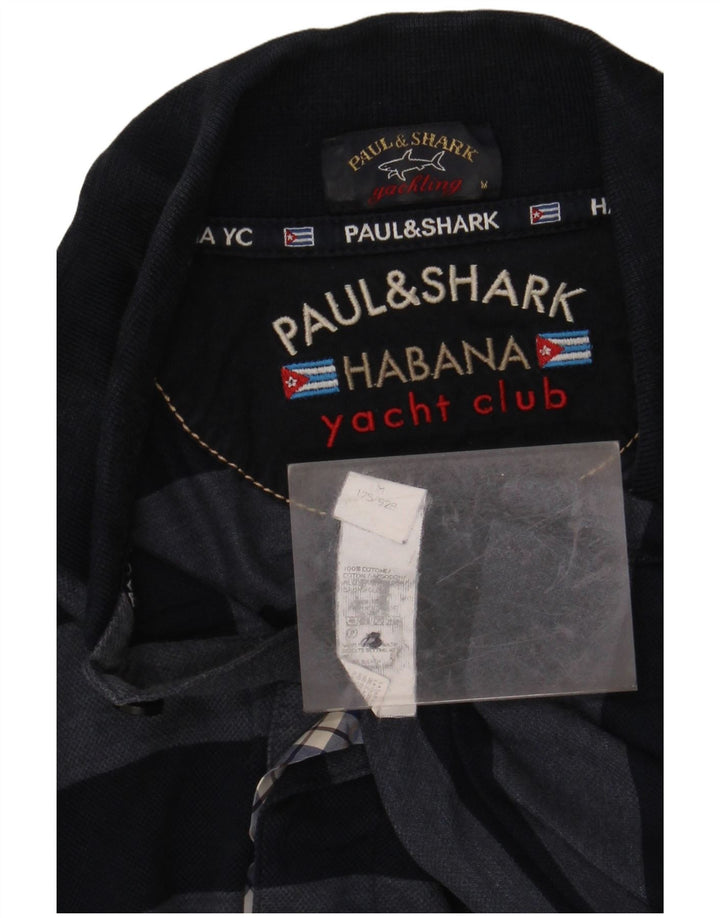 PAUL & SHARK Muška polo majica za jahte Srednji tamnoplavi pamuk na pruge