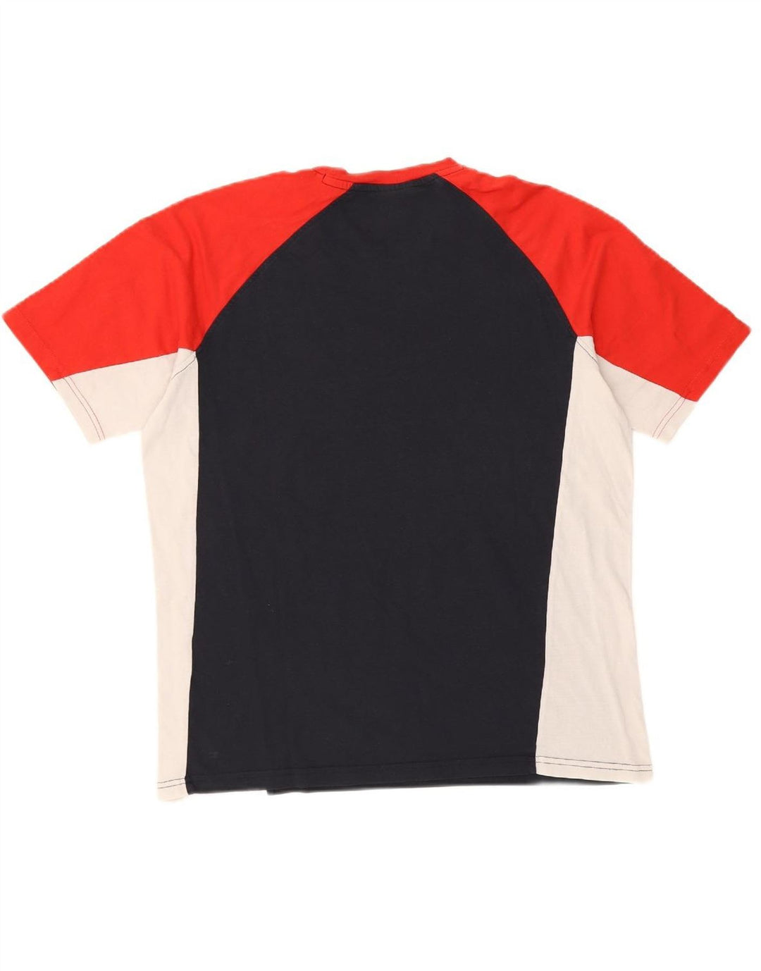 CHAMPION Mens Graphic T-Shirt Top Medium Multicoloured Colourblock