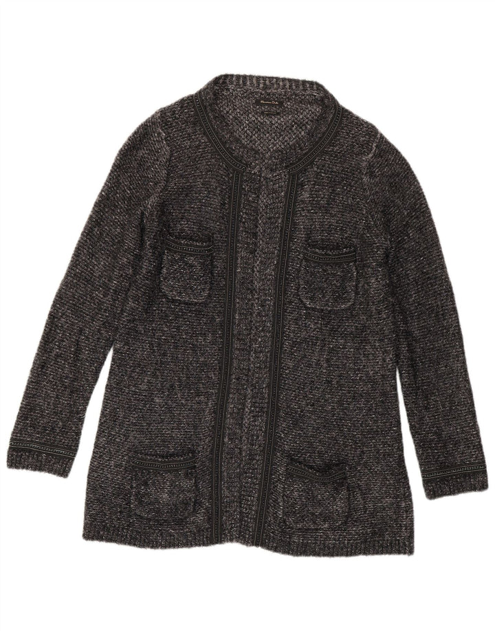 Massimo Dutti ženski dugi kardigan pulover UK 14 srednje sivo s pjegama