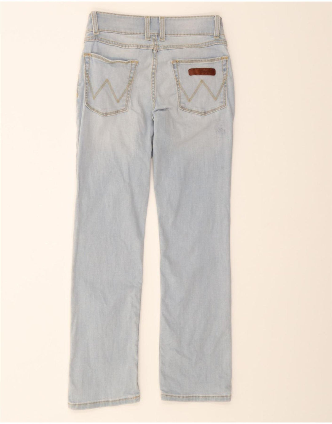 WRANGLER Womens Straight Jeans W28 L29 Blue Cotton Vintage Wrangler and Second-Hand Wrangler from Messina Hembry 