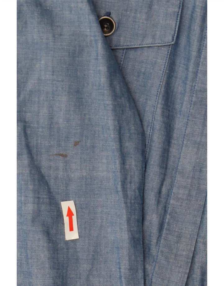 BLAUER Ženska vojna puloverna haljina UK 10 Mala plava pamuk