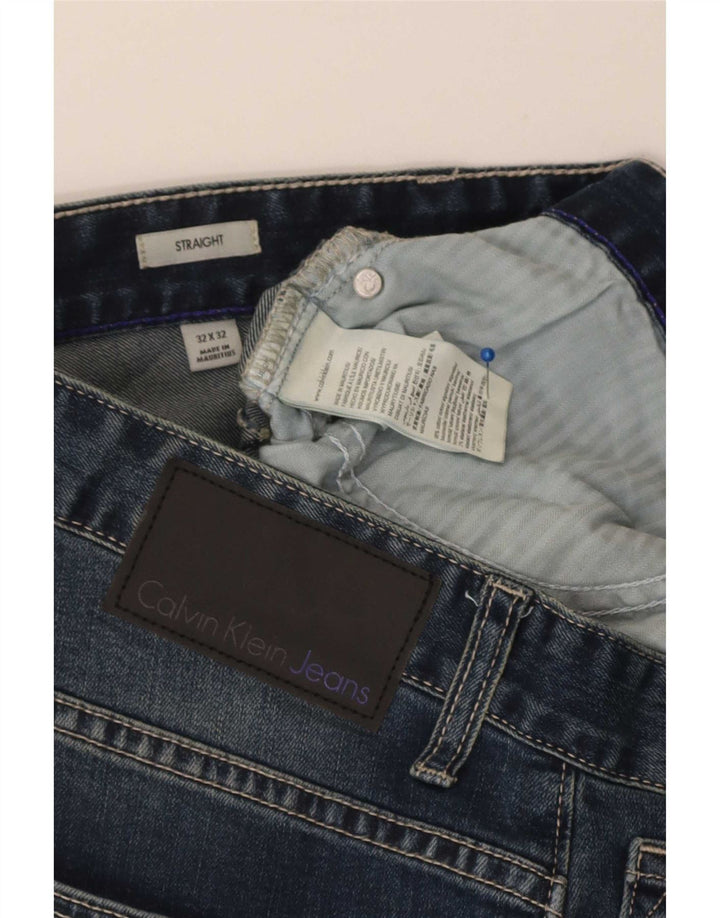 Calvin Klein muške ravne traperice W32 L28 plavi pamuk