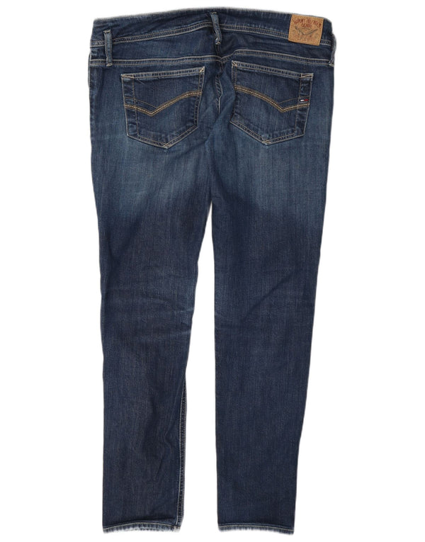 Tommy Hilfiger Womens Slim Jeans W34 L30 Navy Blue Cotton