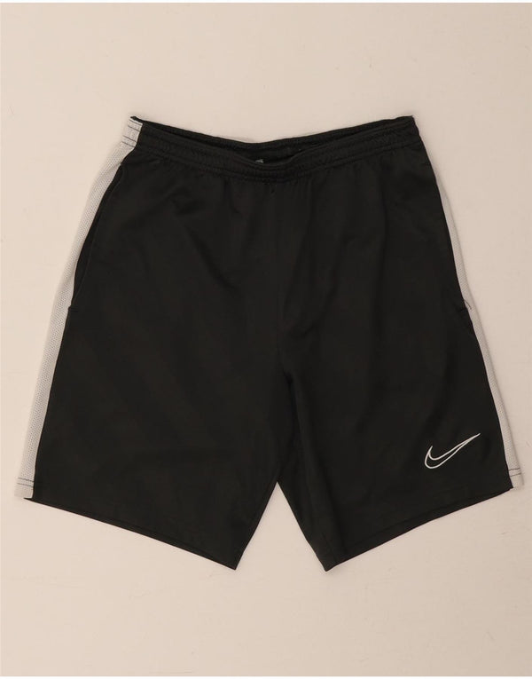 Nike Boys Dri Fit Sport Shorts 12-13 Years Large Black Colourblock