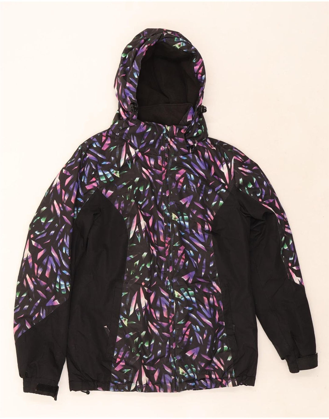 Mountain Warehouse ženska skijaška jakna s kapuljačom UK 8 Mala crna geometrijska