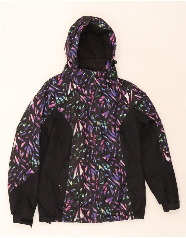 Mountain Warehouse ženska skijaška jakna s kapuljačom UK 8 Mala crna geometrijska