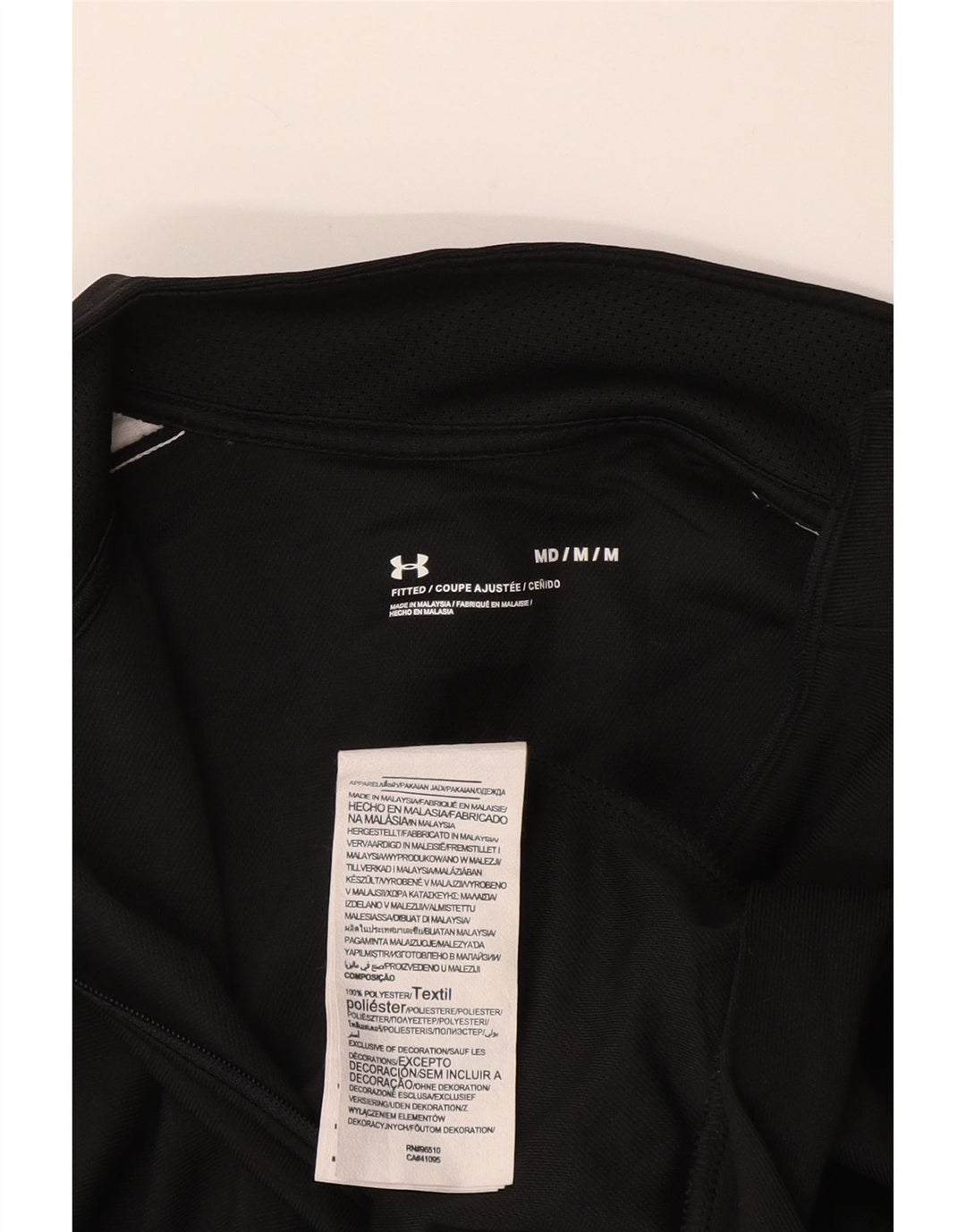 UNDER ARMOUR Muška pripijena trenirka Gornja jakna srednje crne boje