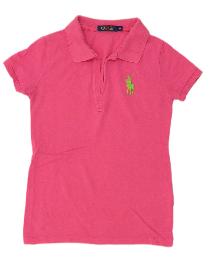 POLO RALPH LAUREN Ženska polo majica UK 6 XS, ružičasti pamuk