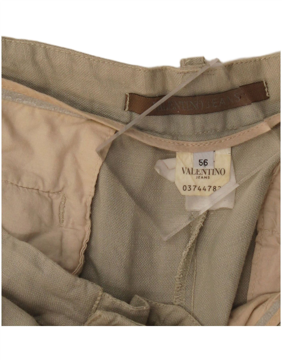 VALENTINO JEANS Muške ravne ležerne hlače IT 56 3XL W38 L34 Bež