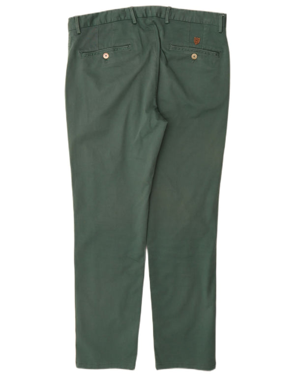 Massimo Dutti muške uske chino hlače EU 42 Large W32 L30 Zeleni pamuk