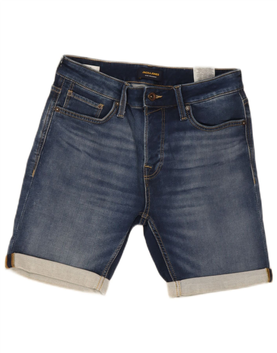 Jack & Jones muške traper kratke hlače male W29 plavi pamuk