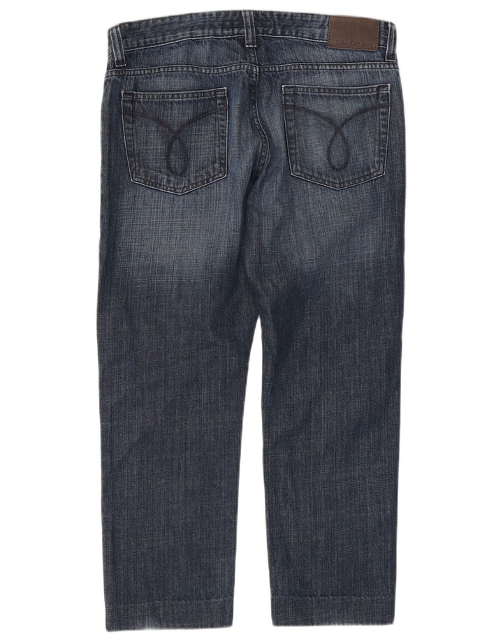 CALVIN KLEIN Ženske skraćene uske traperice W33 L26 Plava