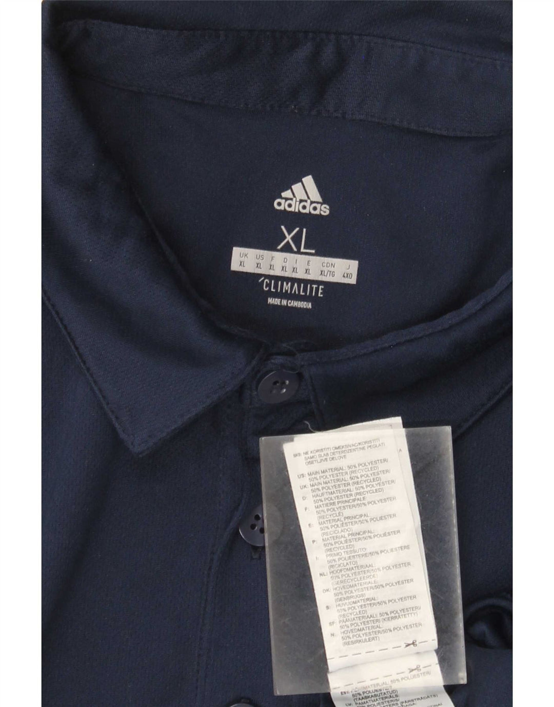 Adidas muška polo majica Climalite XL tamnoplavi poliester