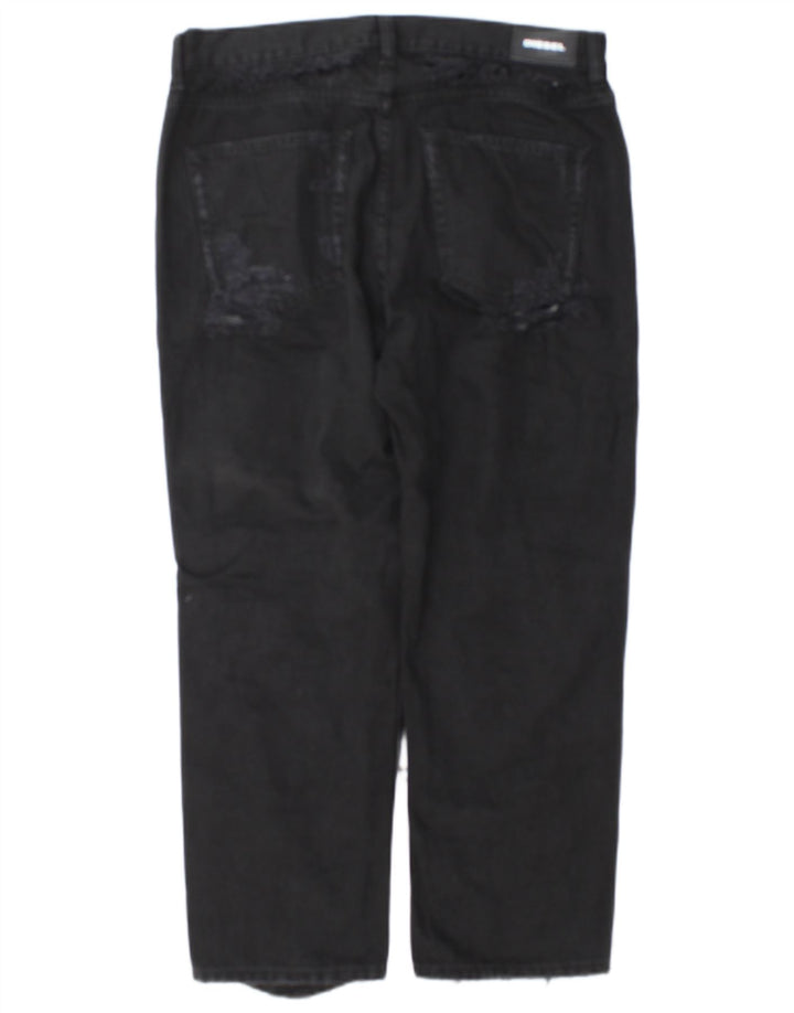 Diesel ženske Aryel Distressed Regular Straight traperice W29 L25 crne klasične