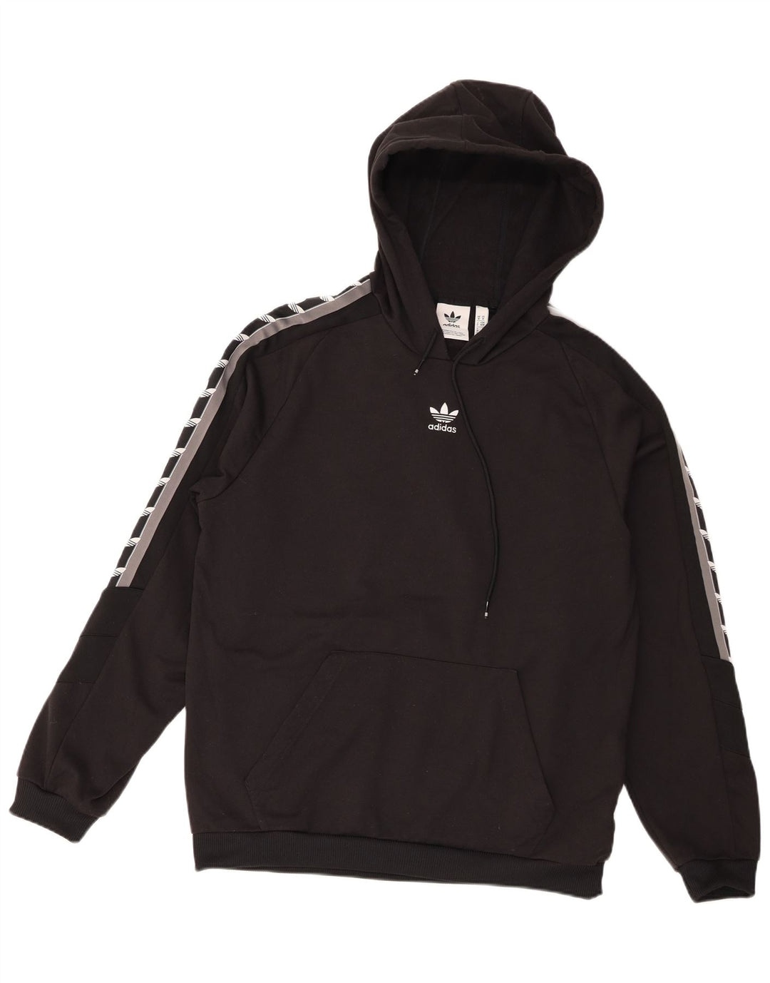 Adidas muška majica s kapuljačom s kapuljačom srednje crne boje, poliester