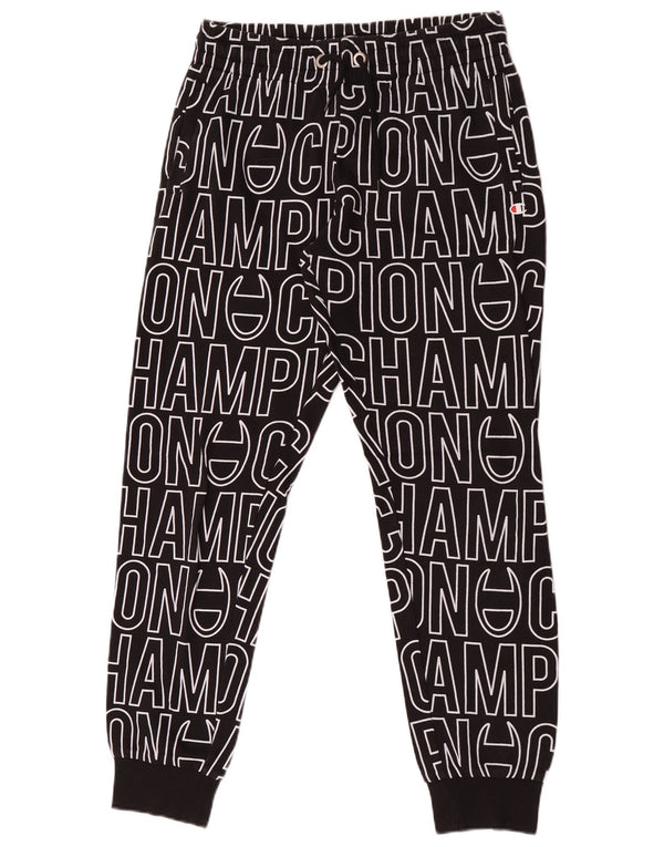 Champion ženske hlače za trenirku s grafičkim motivima Joggers UK 16 velike crne