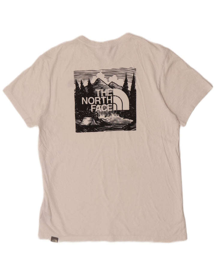 The North Face muška majica kratkih rukava srednje veličine, bijeli pamuk