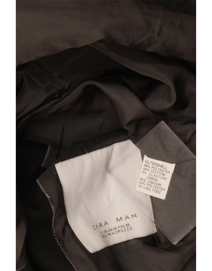 ZARA muška jakna sa 2 gumba EU 48 srednji crni poliester