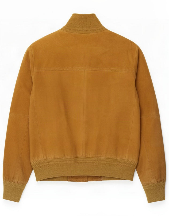 Vintage ženska bomber jakna od brušene kože IT 46 Large Brown
