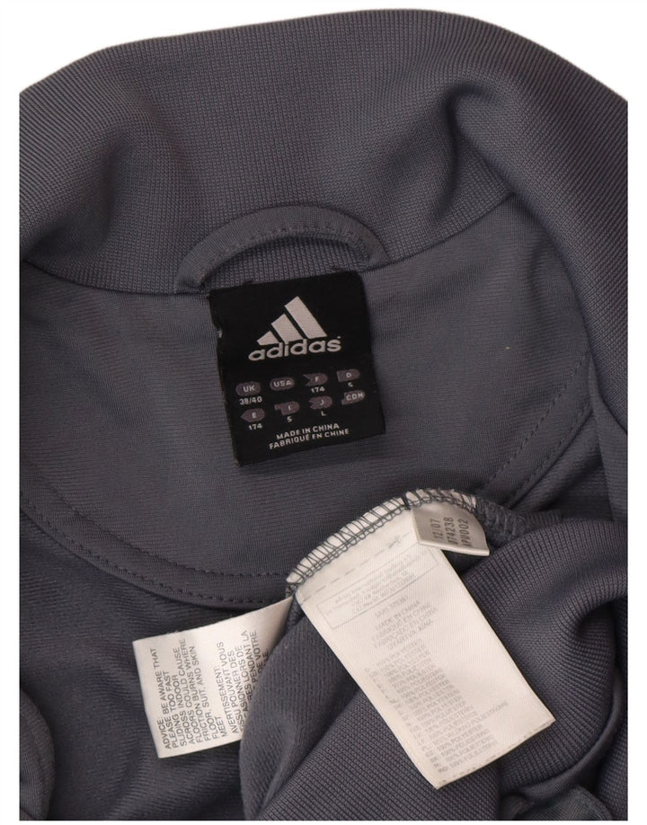 Adidas muška trenirka gornja jakna UK 38/40 srednje siva poliester u boji