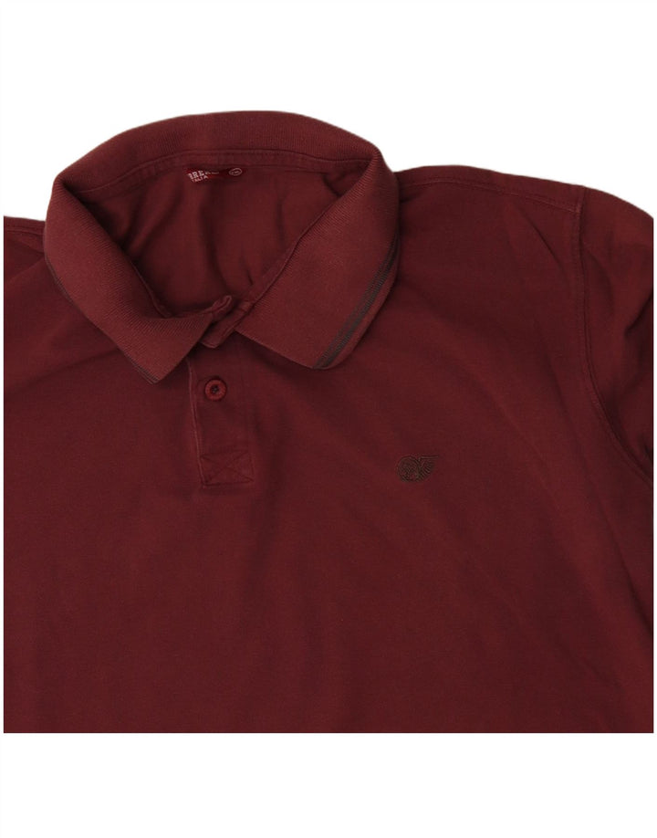 CARRERA Mens Polo Shirt 2XL Maroon Cotton