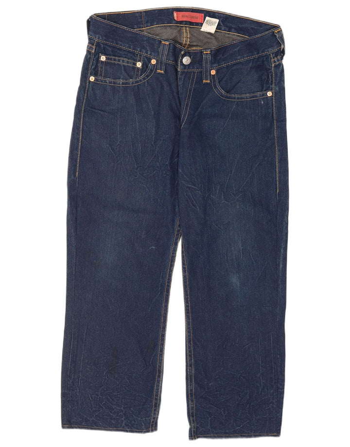Levi's muške široke traperice W34 L27 tamnoplavi pamuk